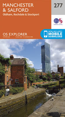 Manchester and Salford - OS Explorer Active Map 277 (Sheet map, folded)