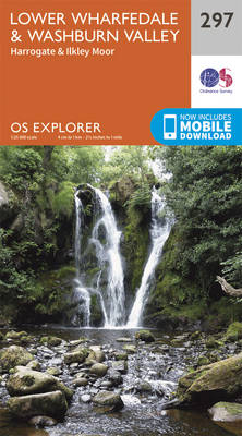 Lower Wharfedale and Washburn Valley - OS Explorer Active Map 297 (Sheet map, folded)