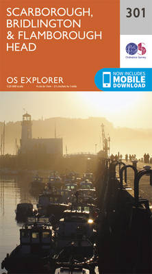 Scarborough, Bridlington and Flamborough Head - OS Explorer Active Map 301 (Sheet map, folded)