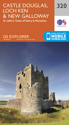 Castle Douglas, Loch Ken and New Galloway - OS Explorer Active Map 320 (Sheet map, folded)