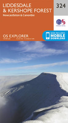 Liddesdale and Kershope Forest - OS Explorer Active Map 324 (Sheet map, folded)