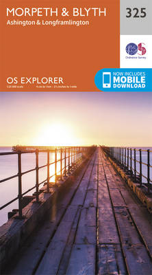 Morpeth and Blyth - OS Explorer Active Map 325 (Sheet map, folded)