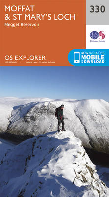 Moffat and St Mary's Loch - OS Explorer Active Map 330 (Sheet map, folded)