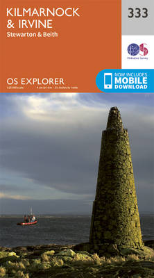 Kilmarnock and Irvine - OS Explorer Active Map 333 (Sheet map, folded)