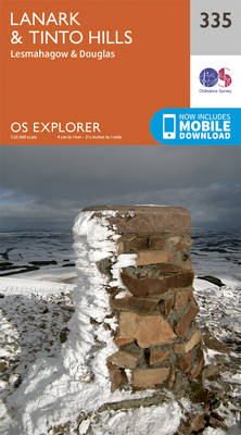 Lanark and Tinto Hills - OS Explorer Active Map 335 (Sheet map, folded)
