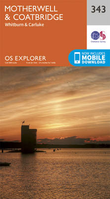 Motherwell and Coatbridge - OS Explorer Active Map 343 (Sheet map, folded)