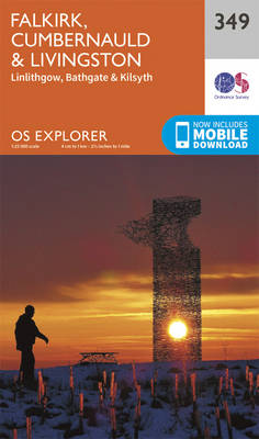 Falkirk, Cumbernauld and Livingstone - OS Explorer Active Map 349 (Sheet map, folded)