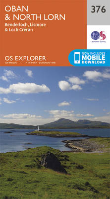 Oban and North Lorn - OS Explorer Active Map 376 (Sheet map, folded)