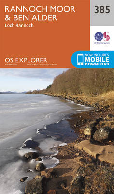 Rannoch Moor and Ben Alder - OS Explorer Active Map 385 (Sheet map, folded)