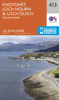 Knoydart, Loch Hourn and Loch Duich - OS Explorer Active Map 413 (Sheet map, folded)