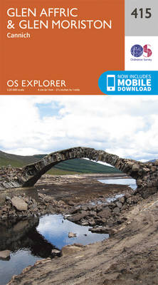 Glen Affric and Glen Moriston - OS Explorer Active Map 415 (Sheet map, folded)