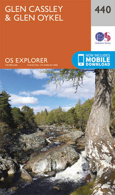 Glen Cassley and Glen Oykel - OS Explorer Active Map 440 (Sheet map, folded)