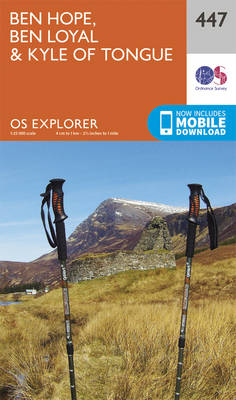 Ben Hope, Ben Loyal and Kyle of Tongue - OS Explorer Active Map 447 (Sheet map, folded)