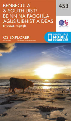 Benbecula and South Uist/Beinn Na Faoghla Agus Uibhist a Deas - OS Explorer Active Map 453 (Sheet map, folded)