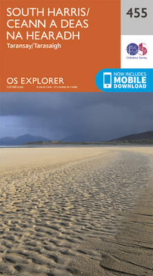 South Harris/Ceann a Deas Na Hearadh - OS Explorer Active Map 455 (Sheet map, folded)
