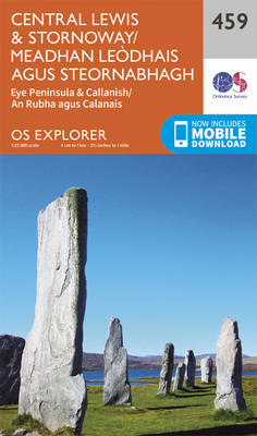 Central Lewis and Stornaway/Meadhan Leodhais Agus Steornabhagh - OS Explorer Active Map 459 (Sheet map, folded)