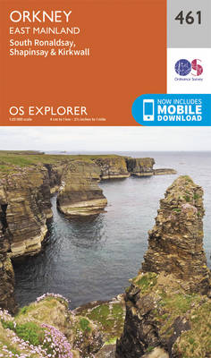 Orkney - East Mainland - OS Explorer Active Map 461 (Sheet map, folded)