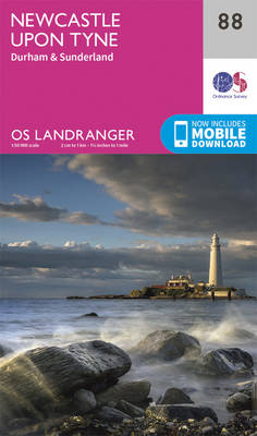 Newcastle Upon Tyne, Durham & Sunderland - OS Landranger Map 088 (Sheet map, folded)