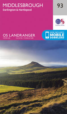 Middlesbrough, Darlington & Hartlepool - OS Landranger Map 093 (Sheet map, folded)
