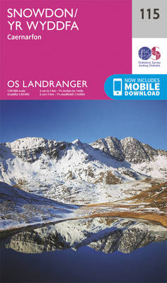 Snowdon & Caernarfon - OS Landranger Map 115 (Sheet map, folded)