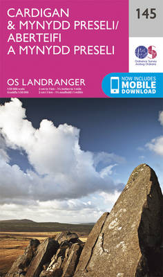 Cardigan & Mynydd Preseli - OS Landranger Map 145 (Sheet map, folded)