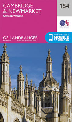Cambridge, Newmarket & Saffron Walden - OS Landranger Map 154 (Sheet map, folded)