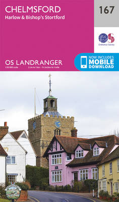 Chelmsford, Harlow & Bishop's Stortford - OS Landranger Map 167 (Sheet map, folded)