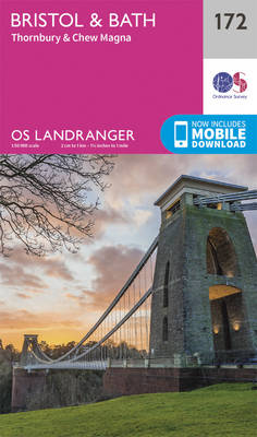 Bristol & Bath, Thornbury & Chew Magna - OS Landranger Map 172 (Sheet map, folded)