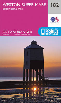 Weston-Super-Mare, Bridgwater & Wells - OS Landranger Map 182 (Sheet map, folded)