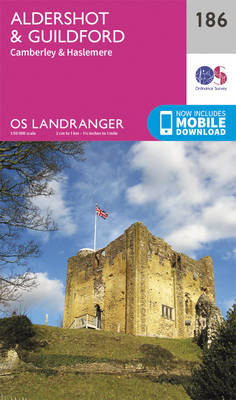 Aldershot & Guildford, Camberley & Haslemere - OS Landranger Map 186 (Sheet map, folded)