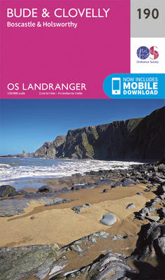 Bude & Clovelly, Boscastle & Holsworthy - OS Landranger Map 190 (Sheet map, folded)