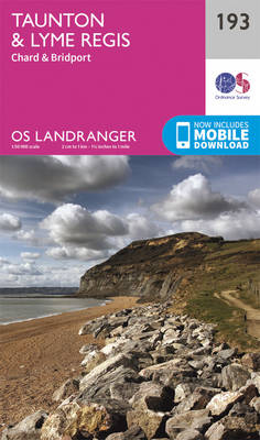 Taunton & Lyme Regis, Chard & Bridport - OS Landranger Map 193 (Sheet map, folded)