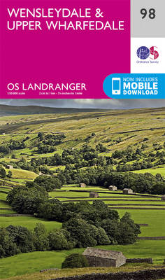Wensleydale & Upper Wharfedale - OS Landranger Map 98 (Sheet map, folded)