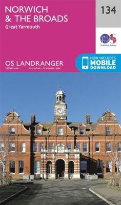Norwich & The Broads: Great Yarmouth - OS Landranger Map 134 (Sheet map, folded)