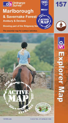 Marlborough and Savernake Forest - OS Explorer Map Active Sheet 157 (Sheet map, folded)
