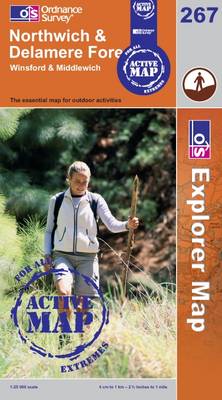 Northwich and Delamere Forest - OS Explorer Map Active Sheet 267 (Sheet map, folded)