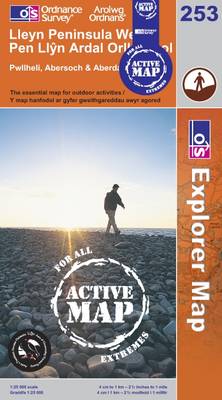 Lleyn Peninsular/Pen Llyn Ardal Orllewinol - OS Explorer Map Active No. 253 (Sheet map, folded)