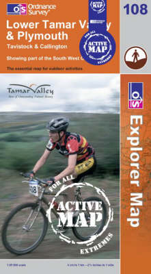 Lower Tamar Valley and Plymouth - OS Explorer Map Active No. 108 (Sheet map, folded)