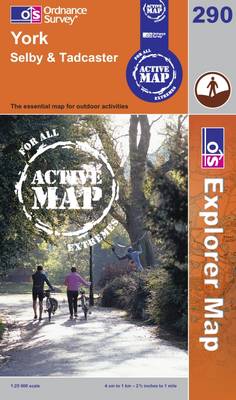 York, Selby and Tadcaster - OS Explorer Map Active Sheet 290 (Sheet map, folded)