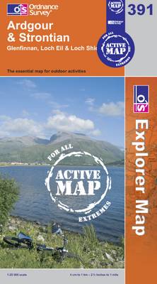 Ardgour and Strontian - OS Explorer Map Active No. 391 (Sheet map, folded)