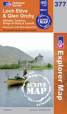 Loch Etive and Glen Orchy - OS Explorer Map Active No. 377 (Sheet map, folded)