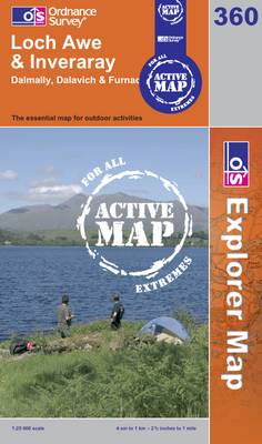 Loch Awe and Inveraray - OS Explorer Map Active No. 360 (Sheet map, folded)