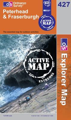 Peterhead and Fraserburgh - OS Explorer Map Active Sheet 427 (Sheet map, folded)