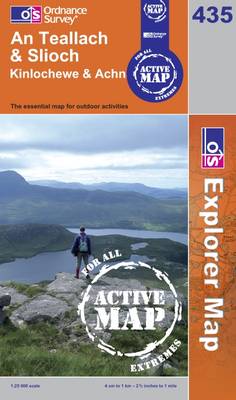 An Teallach and Slioch - OS Explorer Map Active Sheet 435 (Sheet map, folded)