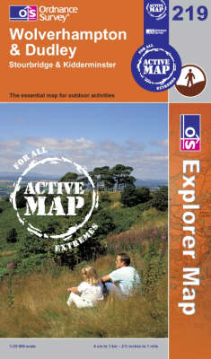 Wolverhampton and Dudley - OS Explorer Map Active Sheet 219 (Sheet map, folded)