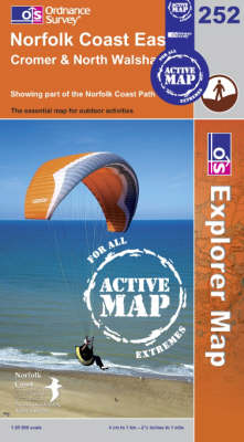 Norfolk Coast East - OS Explorer Map Active Sheet 252 (Sheet map, folded)