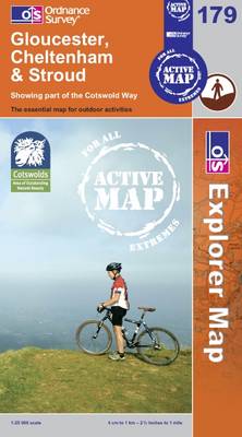 Cover Gloucester, Cheltenham and Stroud - OS Explorer Map Active No. 179