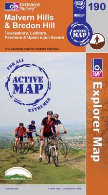 Cover Malvern Hills and Bredon Hill - OS Explorer Map Active No. 190