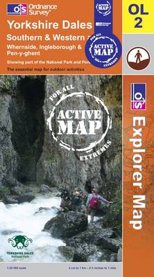 Yorkshire Dales - Southern and Western Areas - OS Explorer Map Active Sheet OL02 (Sheet map, folded)