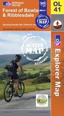 Forest of Bowland and Ribblesdale - OS Explorer Map Active Sheet OL41 (Sheet map, folded)